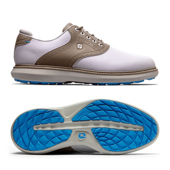 FJ Traditions Spikeless Blanc/Marron 57932 Homme