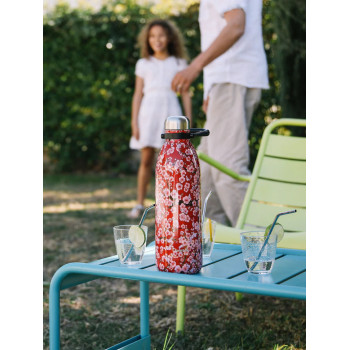 Bouteille Isotherme Flowers Rouge 2