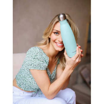 Bouteille Isotherme Inox Pastel Vert 1L