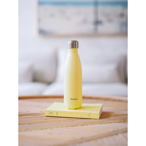 Bouteille Isotherme Inox Pastel Citron Givré 1L