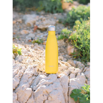 Bouteille Isotherme Inox Pop Jaune 1L 2