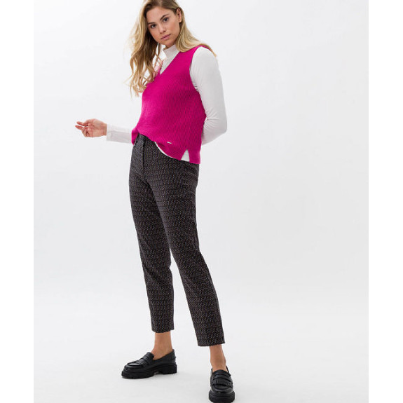 Pantalon Style Maron S Olive Femme