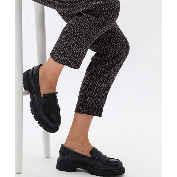 Pantalon Style Maron S Olive Femme