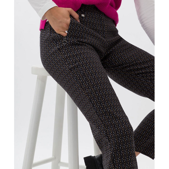 Pantalon Style Maron S Olive Femme