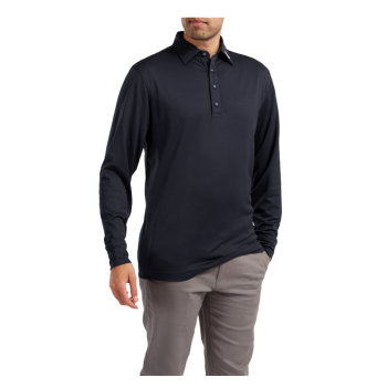 Polo Manches Longues Thermocool Blue Homme