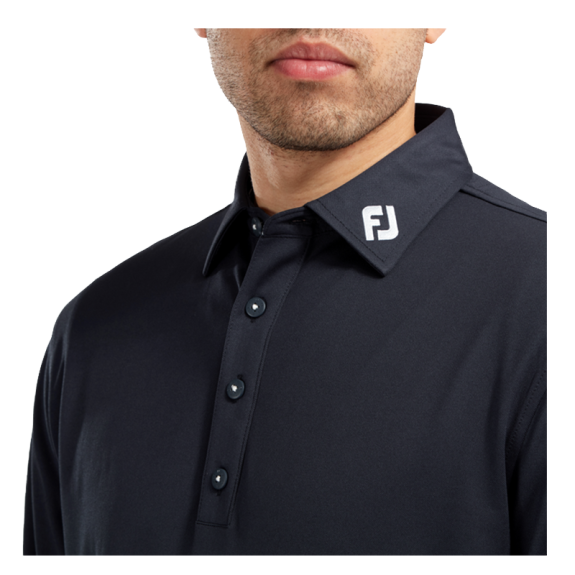 Polo Manches Longues Thermocool Blue Homme