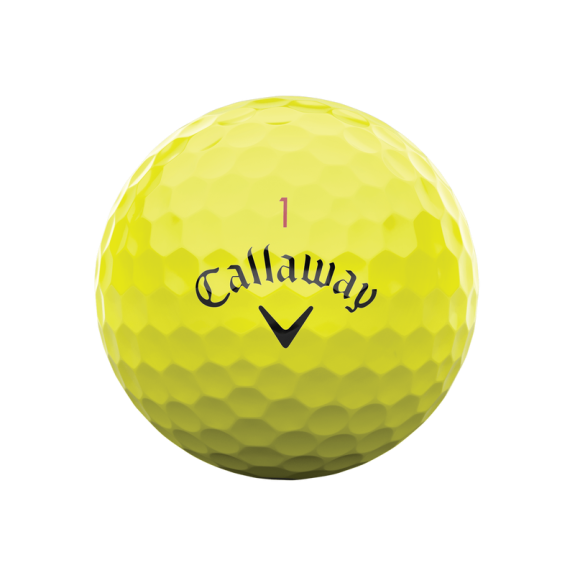 12 Balles de golf Chrome Tour X Yellow