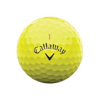 12 Balles de golf Chrome Tour X Yellow
