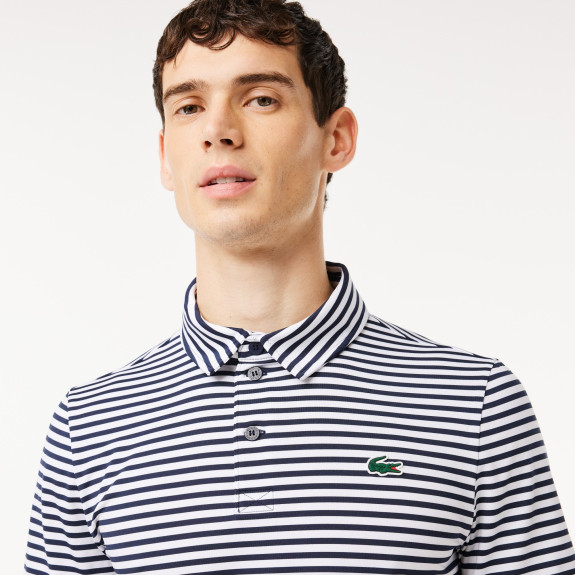 Polo Ultra-Dry Stretch Anti-UV Blanc Bleu Homme