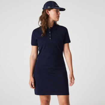 Robe Polo en Piqué de coton Navy Femme 2