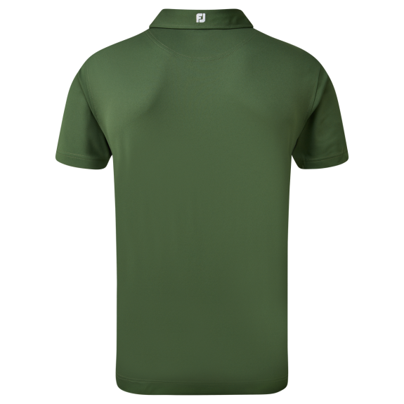 Polo Piqué Solid Vert Olive Homme