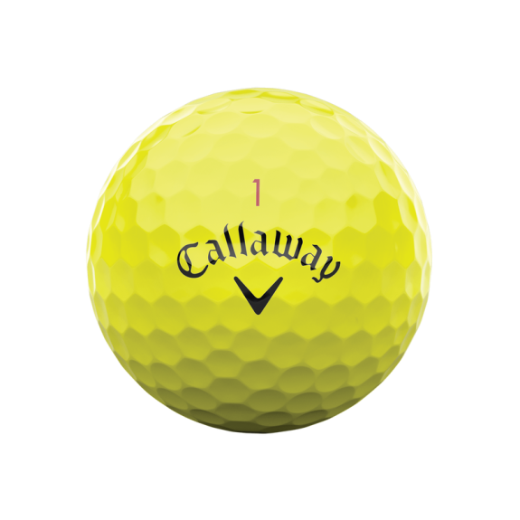 12 Balles de golf Chrome Tour Yellow