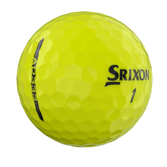 12 Balles de golf AD333 11 Yellow
