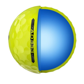 12 Balles de golf AD333 11 Yellow