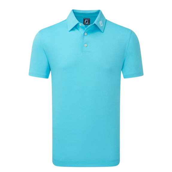 Polo Piqué uni Blue Homme