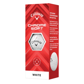 12 Balles de golf Chrome Soft White 2