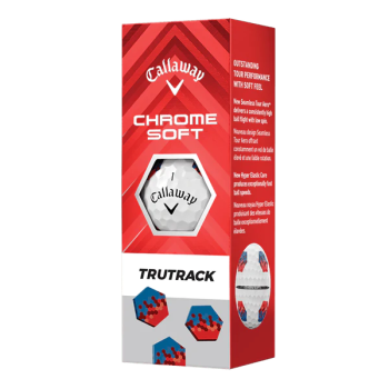 12 Balles de golf Chrome Soft TruTrack White 2