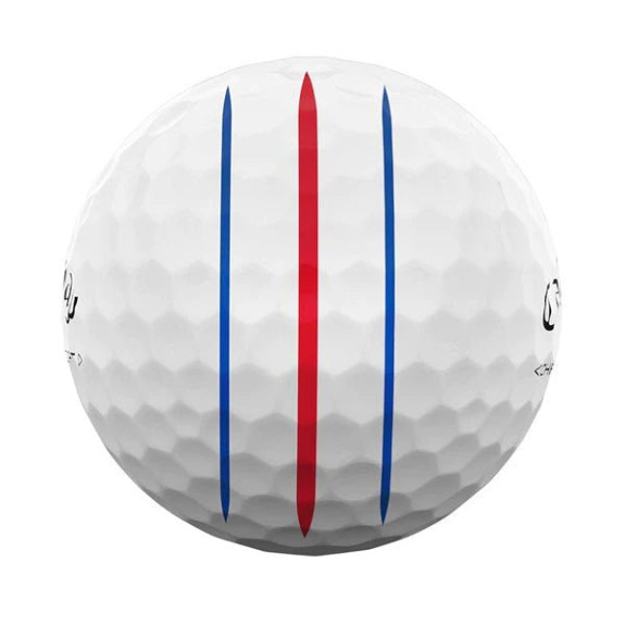 12 Balles de golf Chrome Soft Triple Track White