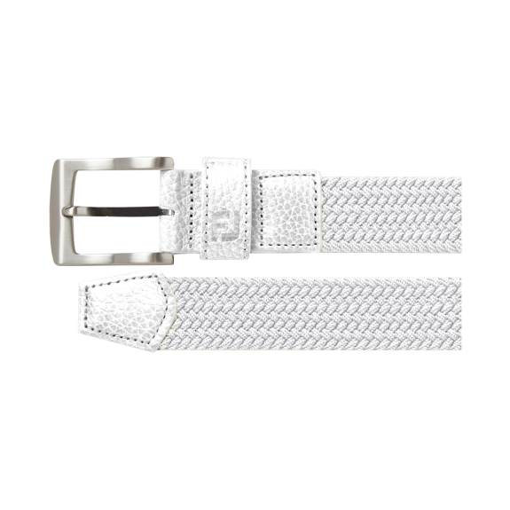 Ceinture Tressée White Femme