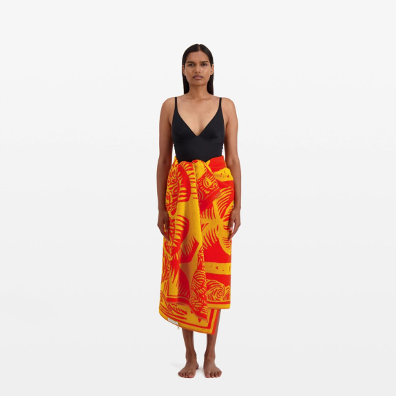Serviette de plage Poulpe Orange
