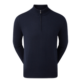 Pullover en laine 1/2 Zip Navy Homme