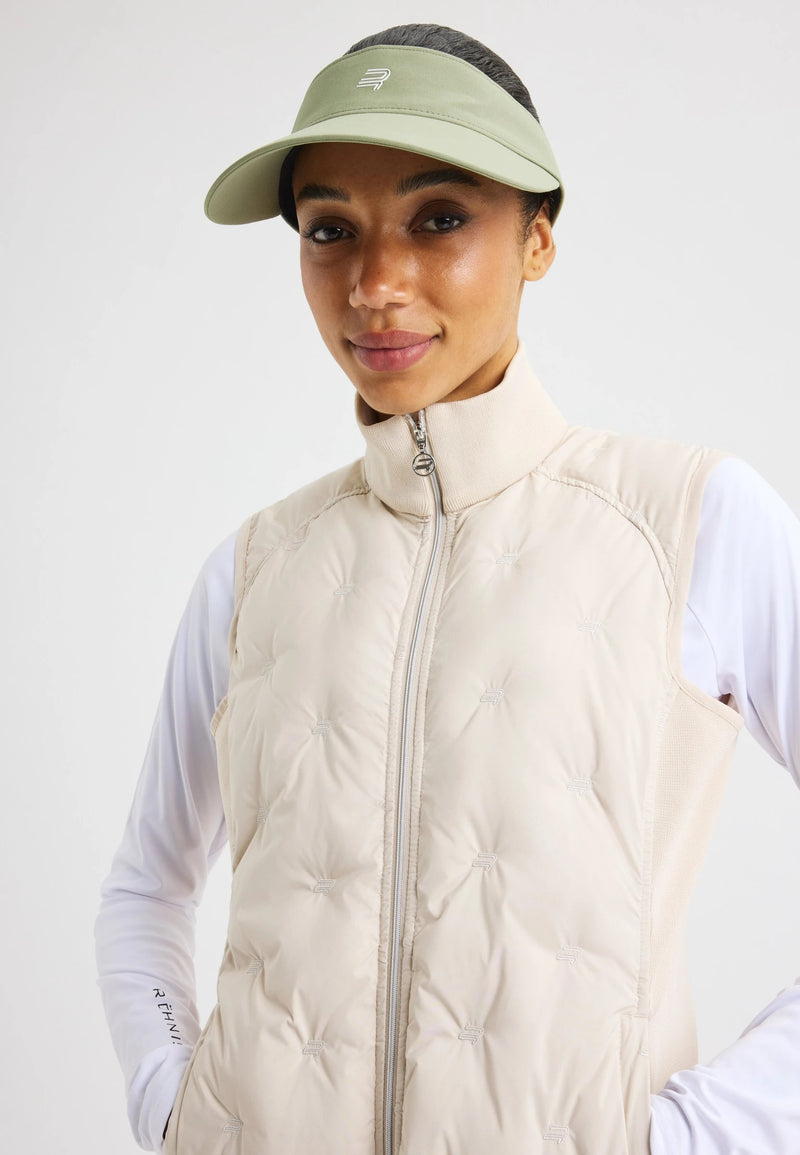 Veste sans manches Padded Sage Oatmeal Femme