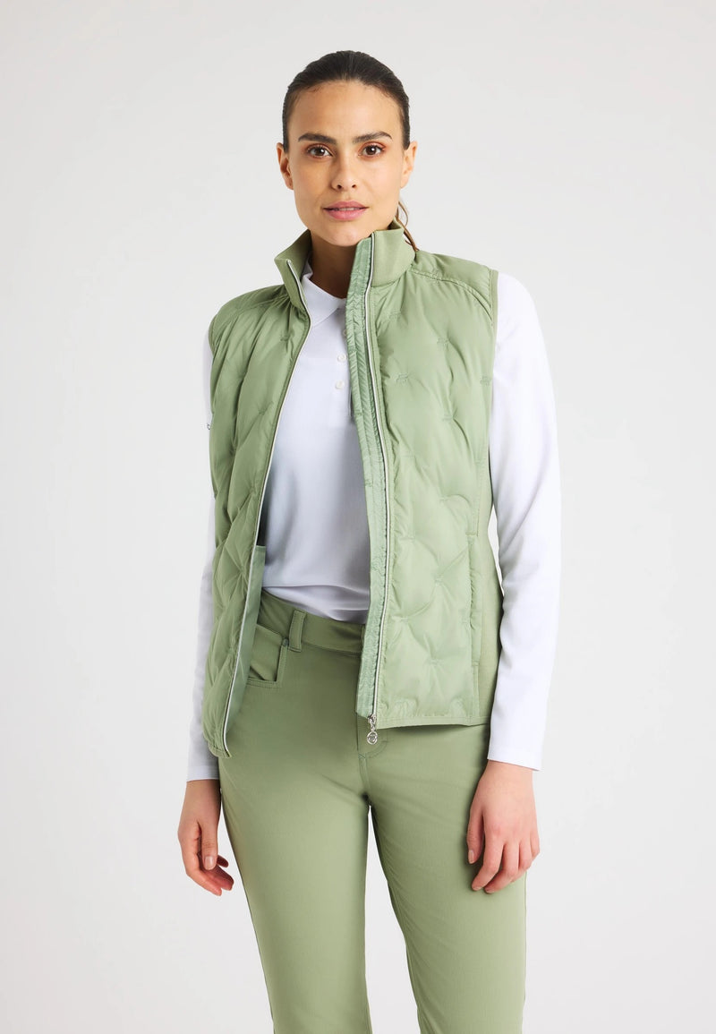 Veste sans manches Padded Sage Green Femme