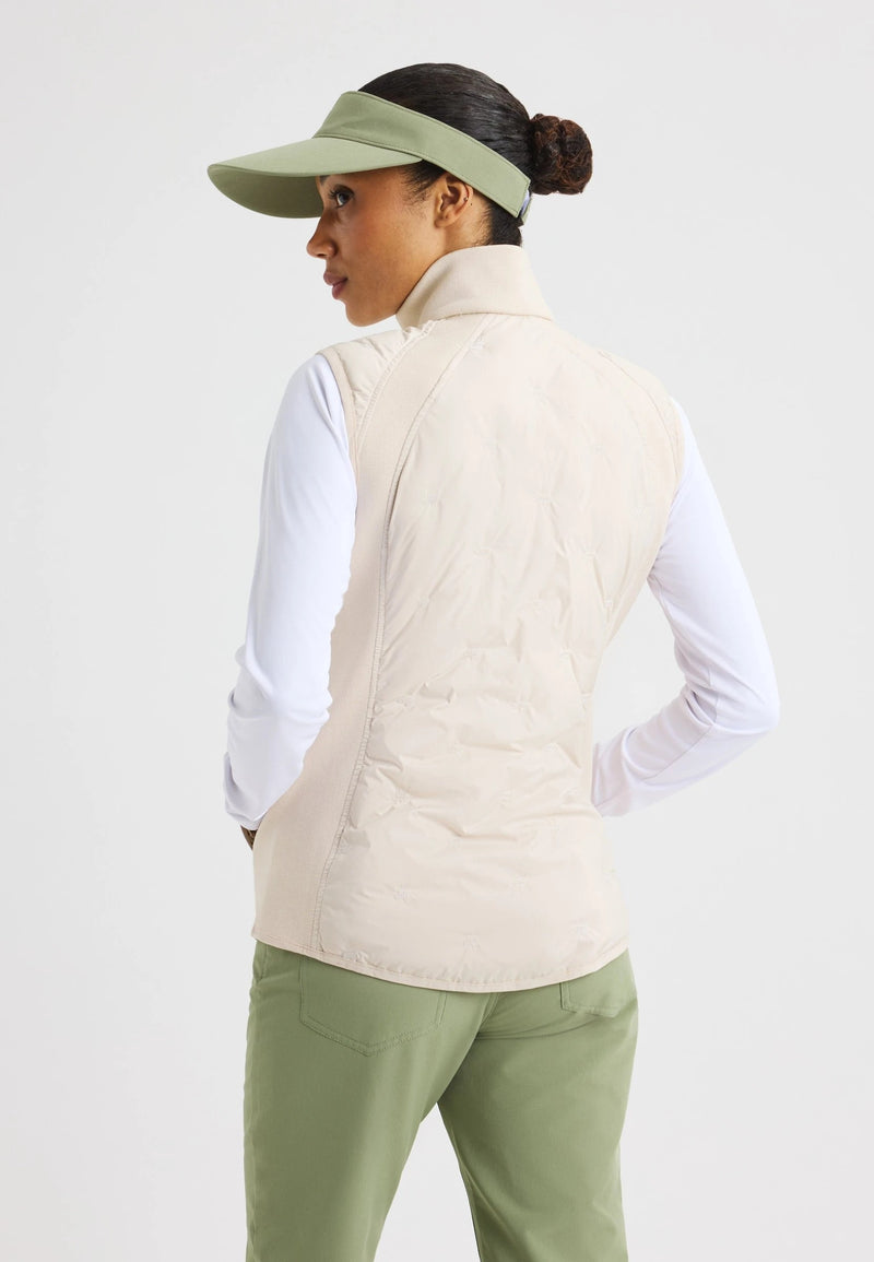 Veste sans manches Padded Sage Oatmeal Femme