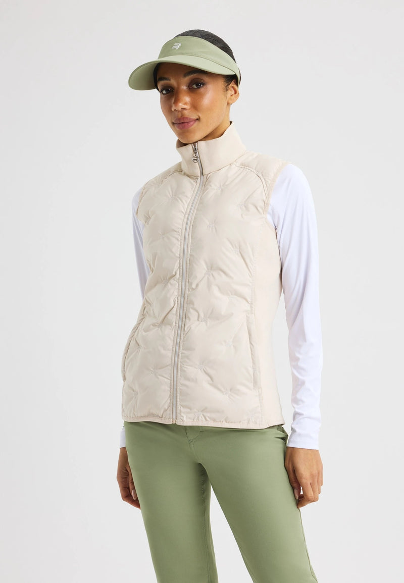 Veste sans manches Padded Sage Oatmeal Femme