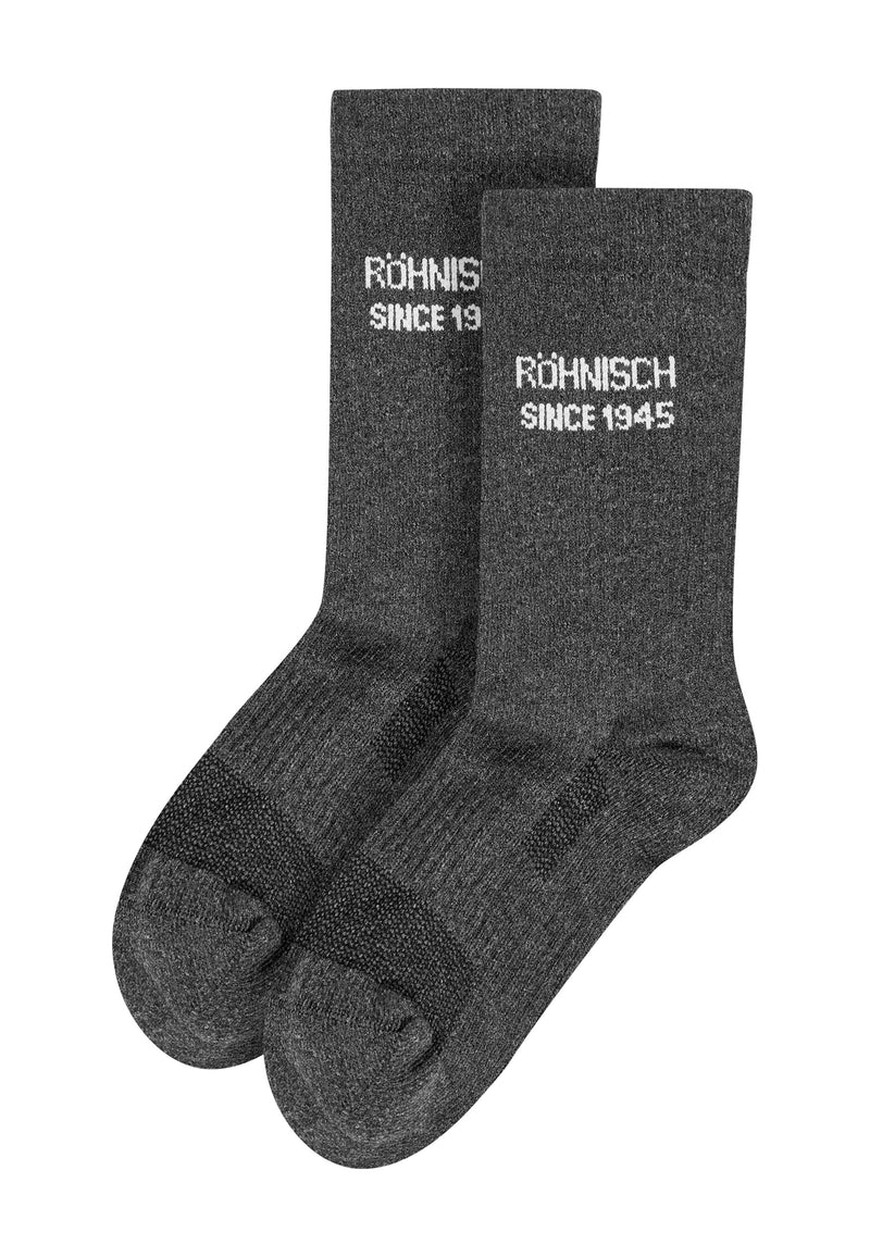 2-pack Logo Socks, Grey Femme
