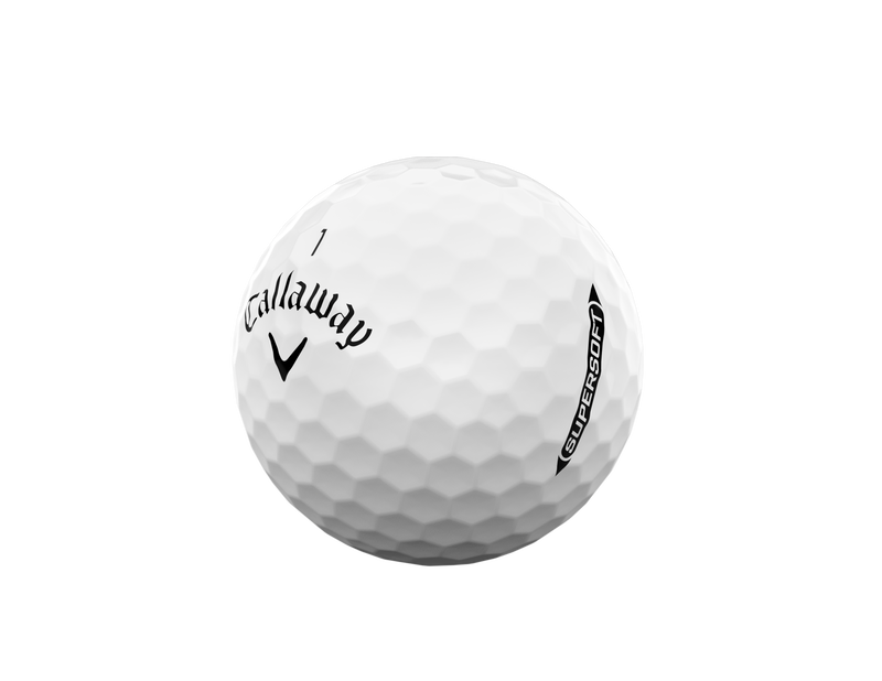 12 Balles de golf Supersoft White