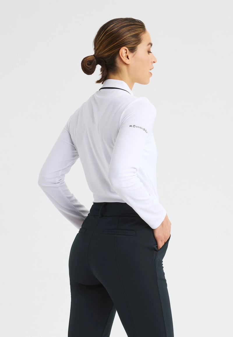 Polo manches longues Miriam White Femme