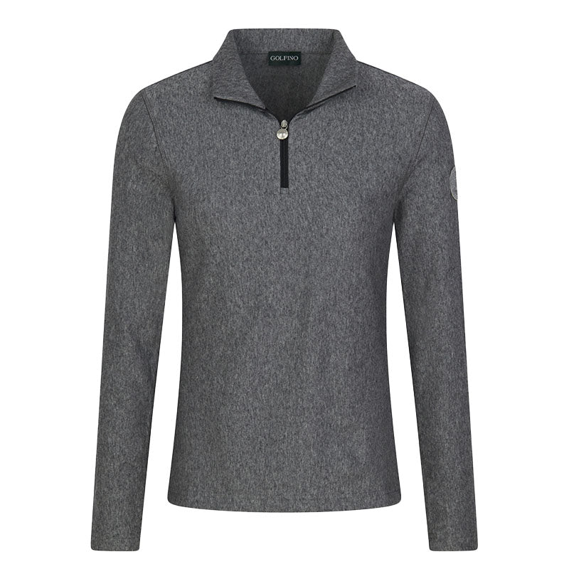 Pull camionneur chaud en laine ALESSIA Mid Grey Femme