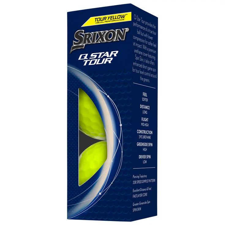 12 Balles de golf Q Star Tour 5 Yellow
