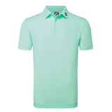 Polo Piqué Solid Vert D'eau Homme