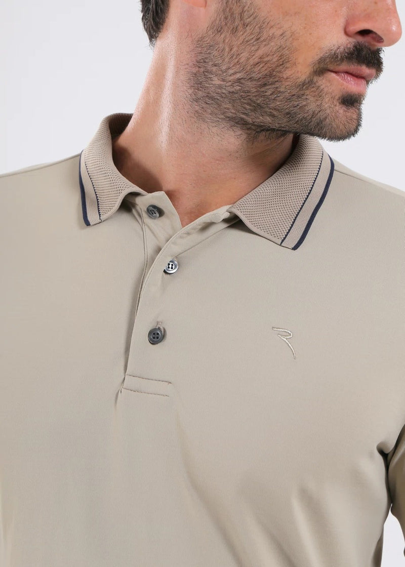 Polo Alfabeto Beige Homme