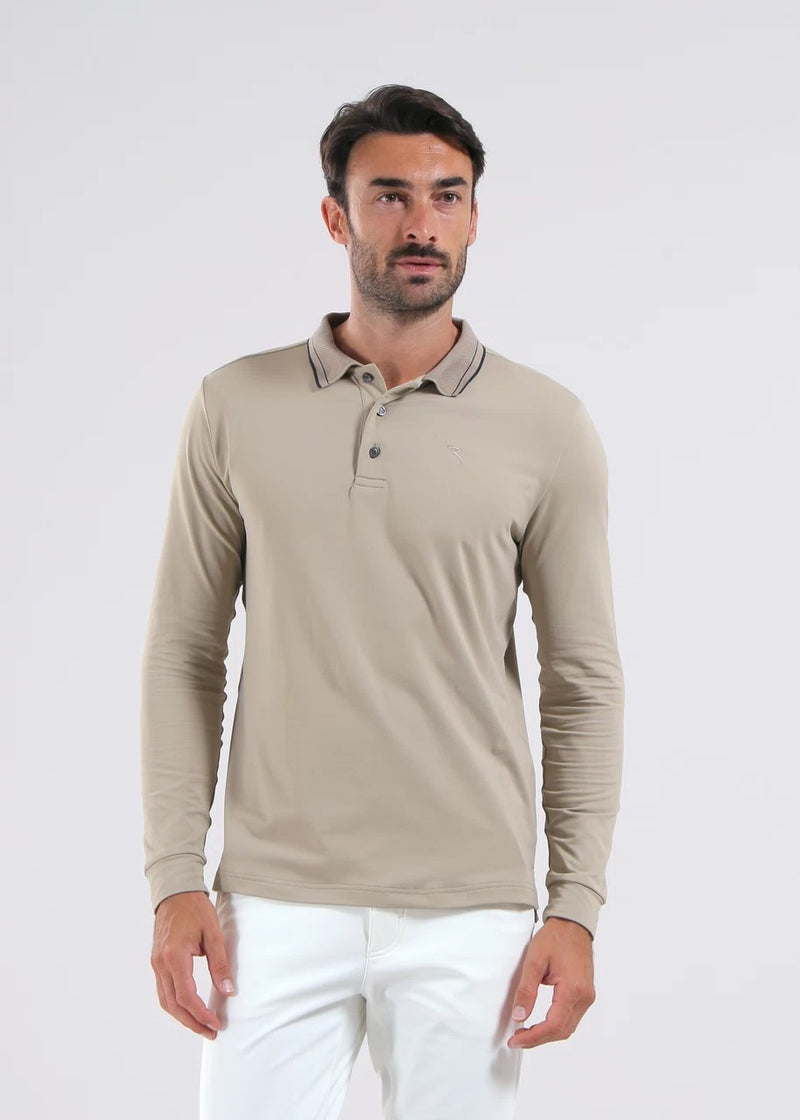 Polo Alfabeto Beige Homme