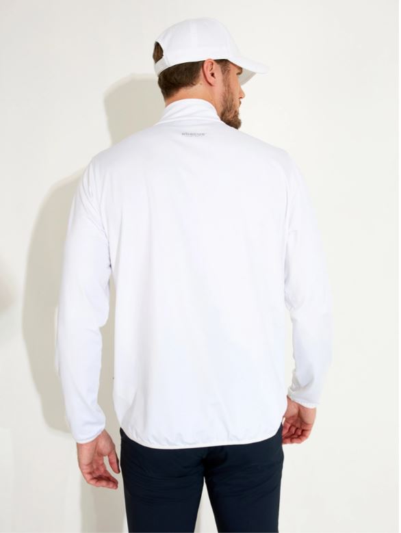 Veste 1/4 Zip Cradoc White Homme