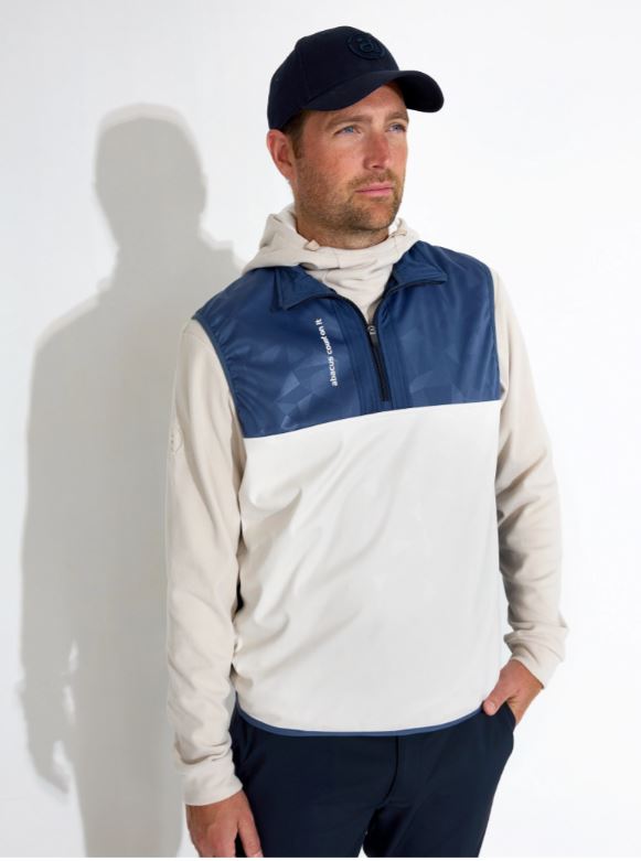 Veste Hybride 1/4 Zip Kingsbarns Steelblue Homme