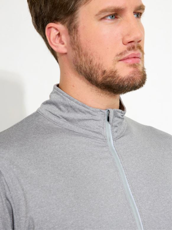 Veste 1/4 Zip Cradoc Grey Homme