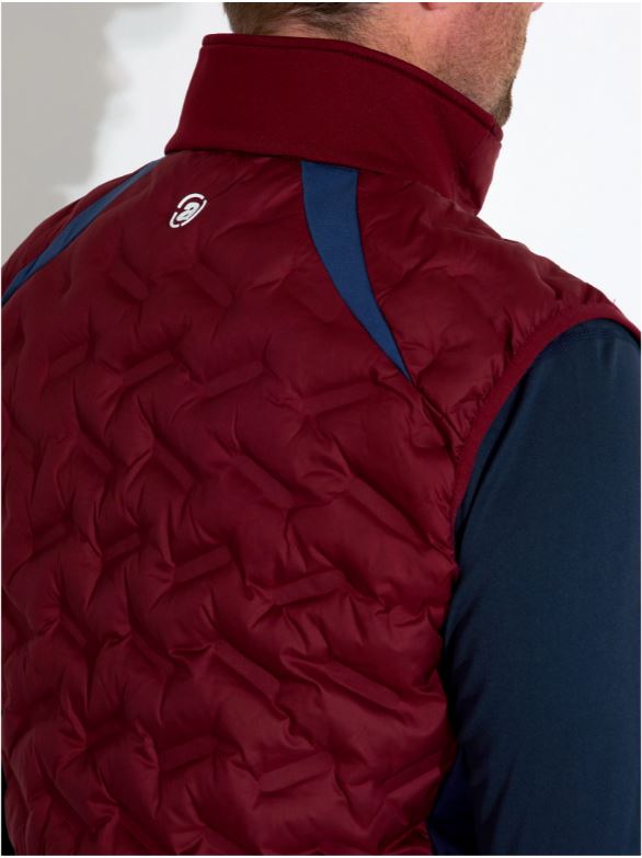 Veste Hybride Sans Manches Portrush Cranberry Homme