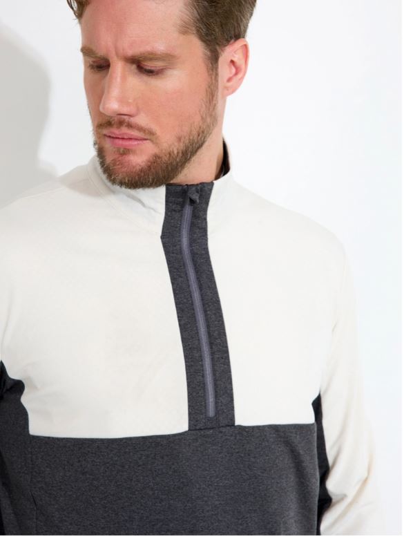Midlayer 1/4 Zip Erne Clam Homme
