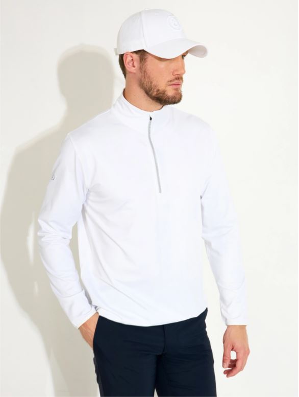 Veste 1/4 Zip Cradoc White Homme