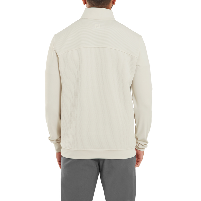 Pullover Ottoman 1/4 Zip ThermoSeries Crème Homme