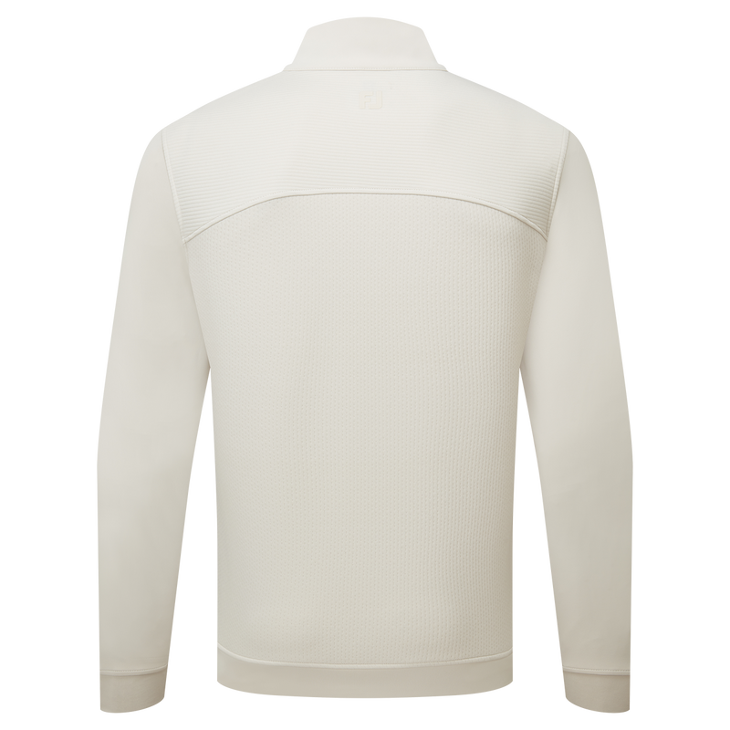 Pullover Ottoman 1/4 Zip ThermoSeries Crème Homme