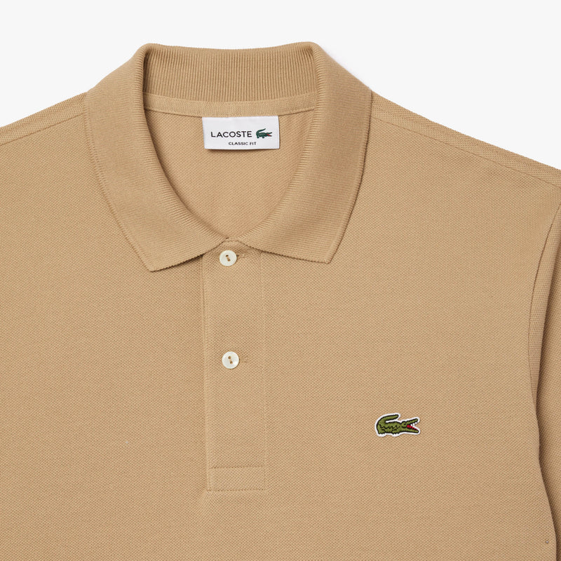 Polo Classic Fit manches longues Beige Homme