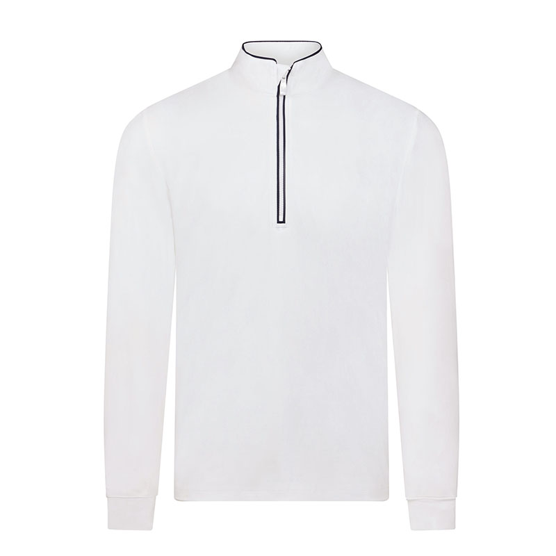 Pull 1/4 Zip Performance Earl Bright White Homme
