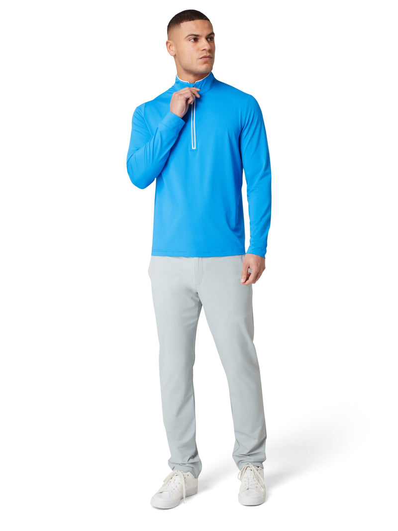Pull 1/4 Zip Performance Earl French Blue Homme