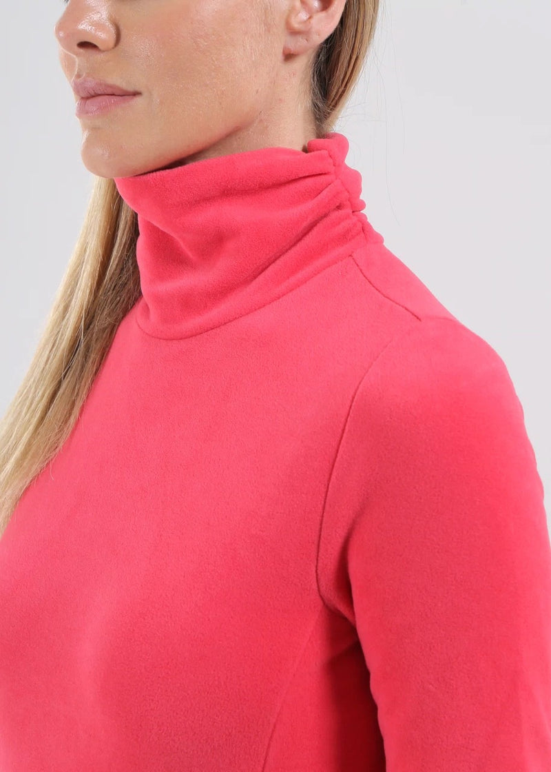 Pull col montant Traffic Rose Femme