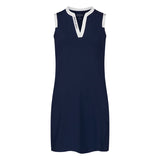 Robe sans manches Abby Navy White Femme